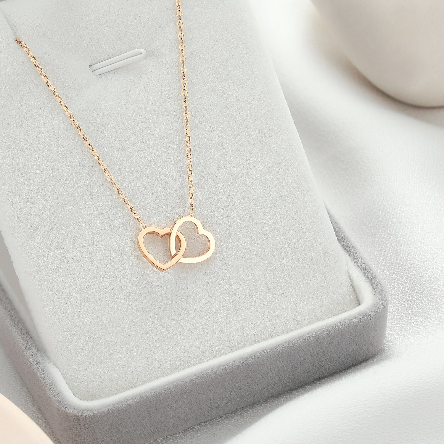 18K 여자 로맨틱한 하트 팬던트 목걸이 금 목걸이 여성목걸이 1주년 프로포즈 생일 기념일 추억용 선물 추천 빛나는 인기디자인 218,800원