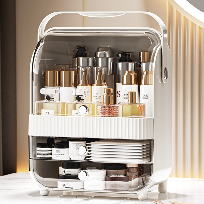 PSMK 투명 화장품 정리함 정리대 화장품보관함, 1개, 화이트 35,500원