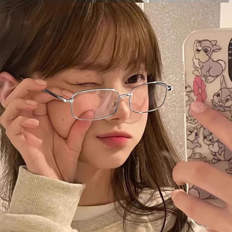 슈비코 긱시크안경 블루라이트 차단 안경 가벼운 사각 뿔테 남자 여자 패션 안경테 13,800원