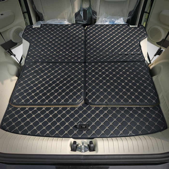 카프트 캐스퍼 일렉트릭 EV 호환 트렁크매트 프리미엄 퀄팅 가죽 차박 용품, 브라운, 현재가 69,000원