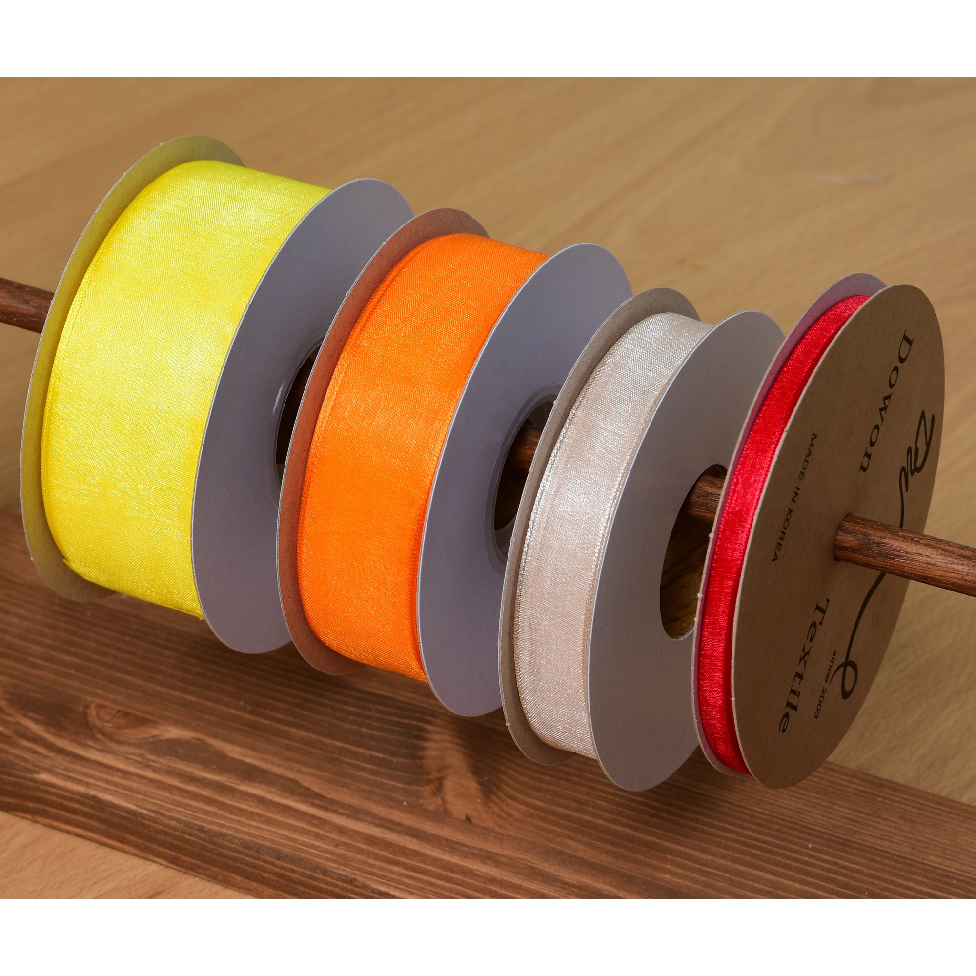 리본리에 무지 오간디 리본 끈, 21.배추색, 현재가 10,700원