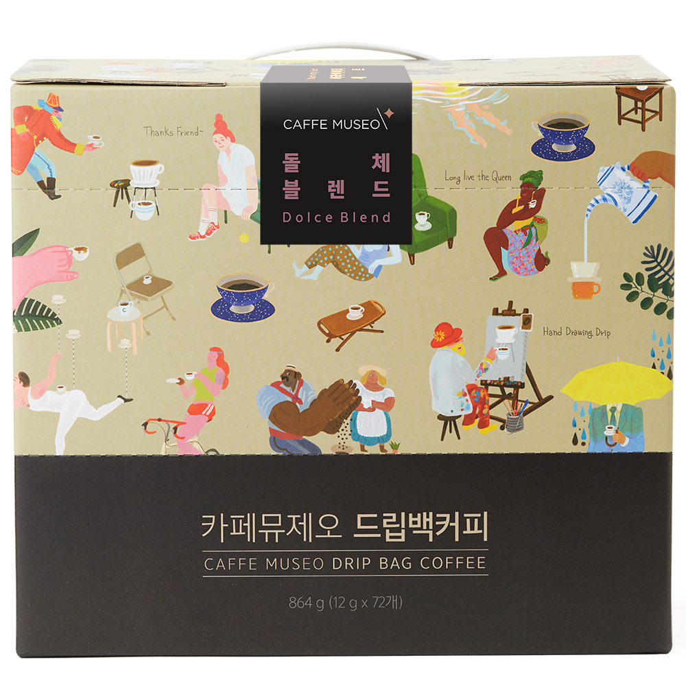 카페뮤제오 돌체 블렌드 드립백, 12g, 72개입, 1개 64,900원