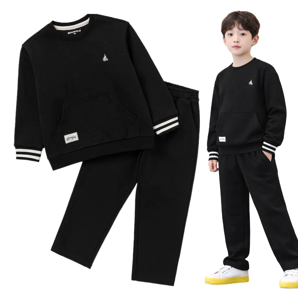 [매장발송] 빈폴키즈 남여공용 상하복 등원 하원 학교 외출 데일리룩 26SS 캥거루포켓 스웨트 셔츠 상하세트 134,800원