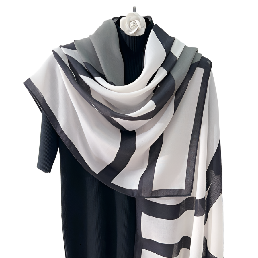 쁘띠엘라 명품스타일 롱스카프 사계절 머플러, 그레이, 1개 17,500원