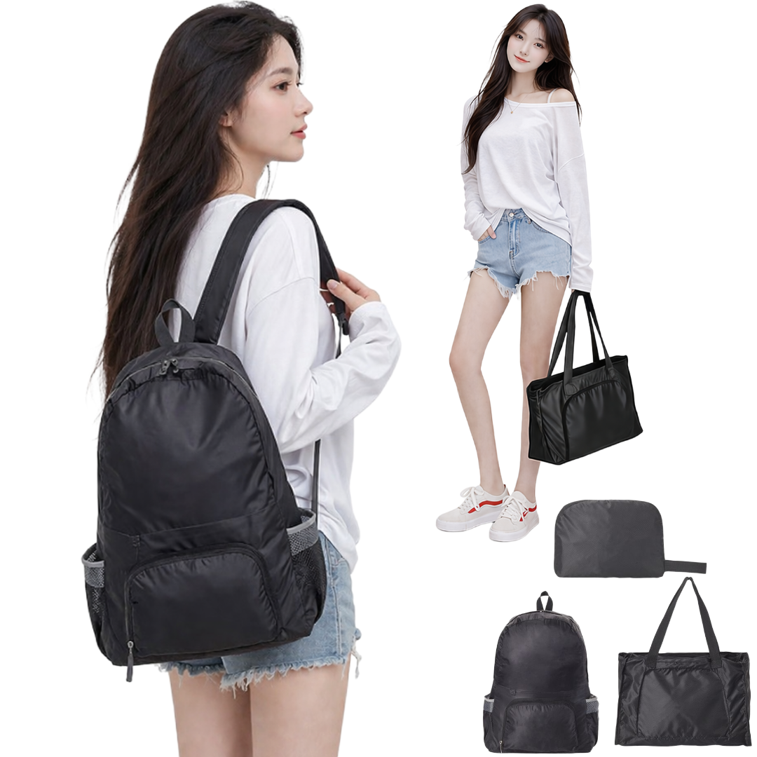 주포어유 아웃도어 방수 접이식 백팩 여행용 투웨이 가방 8,900원