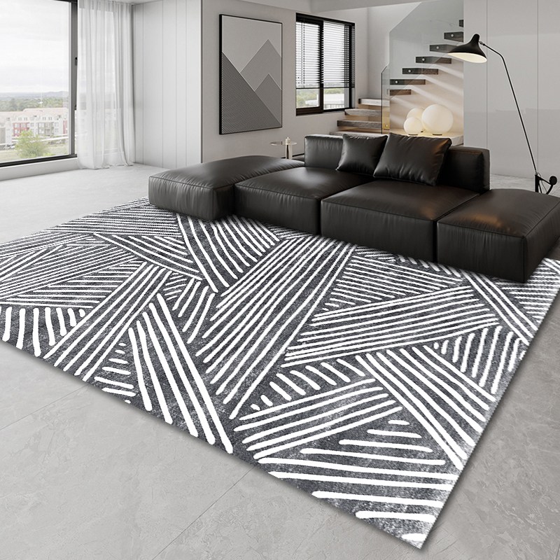 BRINCH 벨벳 북유럽 패턴 모조캐시미어 거실 카페트 50,240원