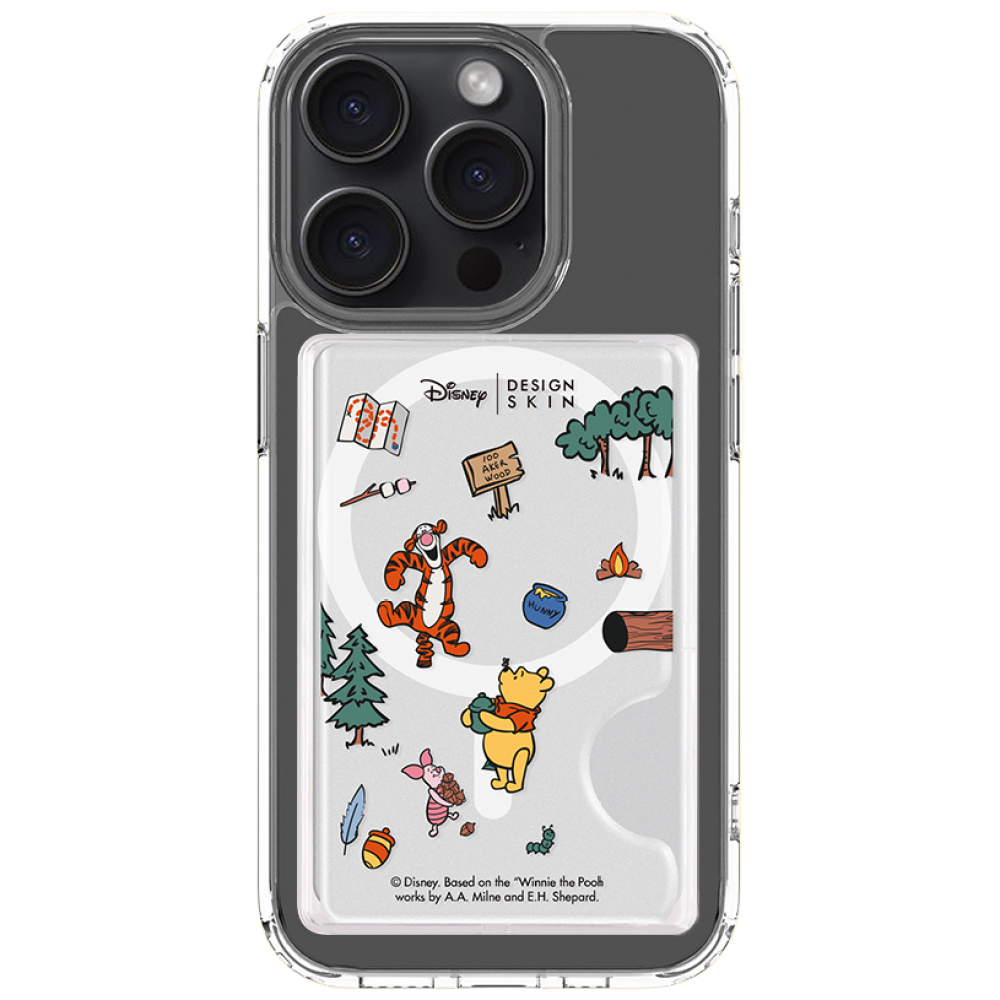 디자인스킨 맥세이프 카드포켓 디즈니 부착형 악세사리, 1개, 푸우프렌즈 인 네이처 20,000원