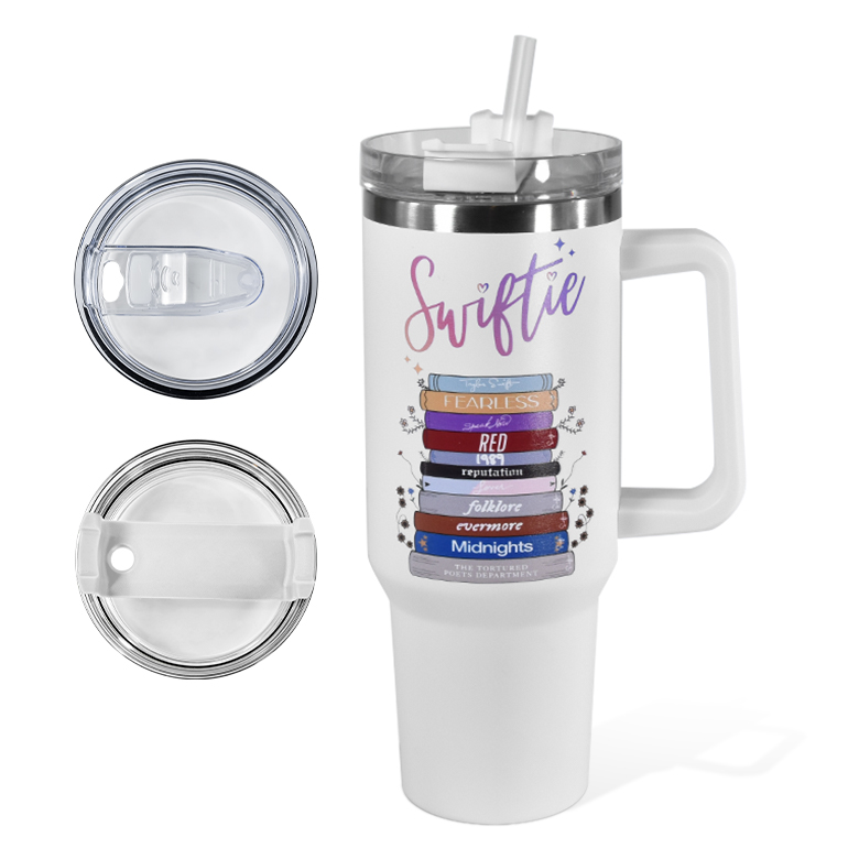 FECBK 손잡이 차량용 스트로우 스테인리스 스틸 텀블러 + 뚜껑 2개입 7,990원