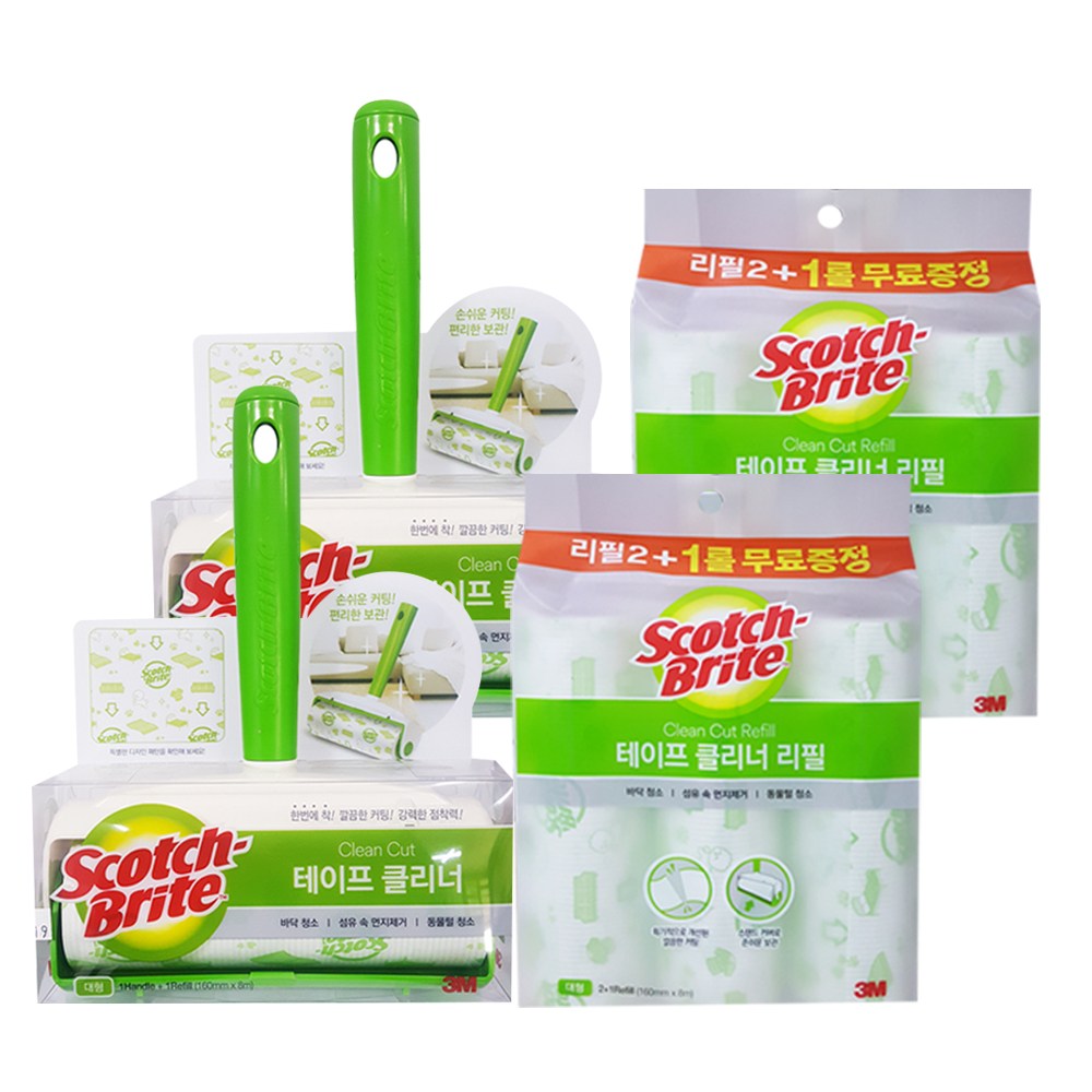 쓰리엠 테이프클리너 클린컷 대형 핸들+대형 리필4개 / 스카치브라이트 32,790원