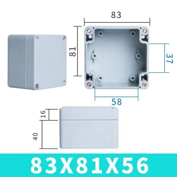 ABS 신소재 방수 박스 플라스틱 터미널 박스, 야외 모니터링 전원 단추 정션 인클로저, Ip67 15,400원
