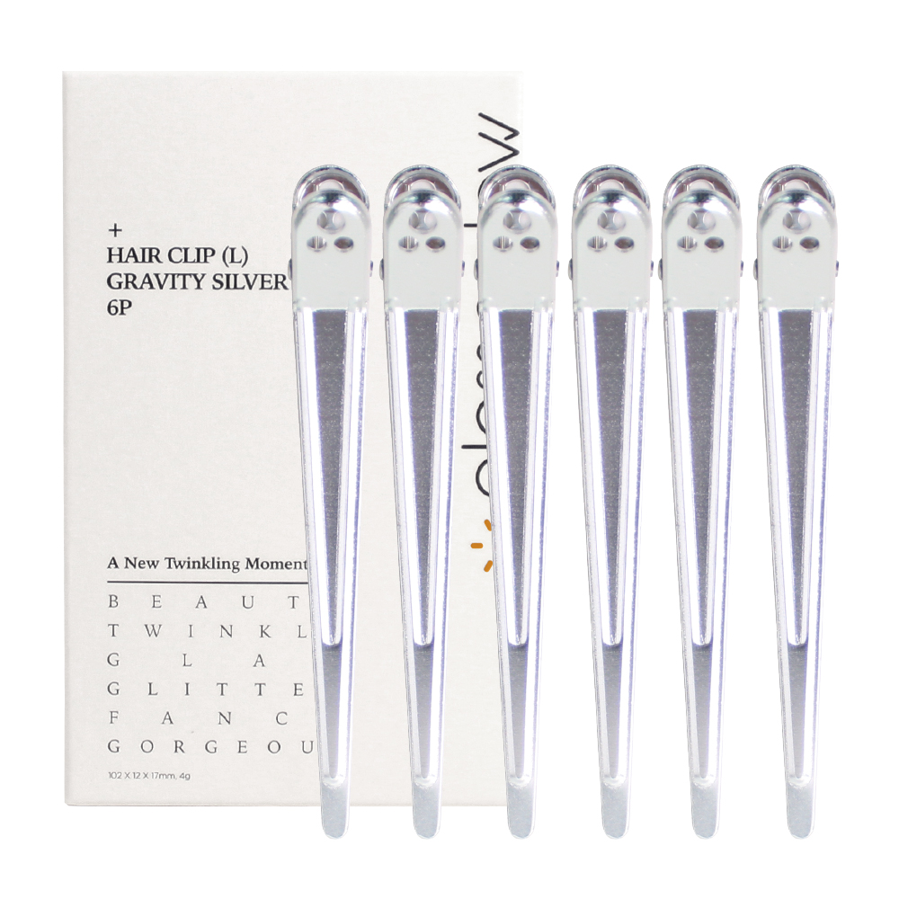 글로스앤글로우 국내생산 자국없는 집게핀 대, 그래비티 실버, 6개 5,580원