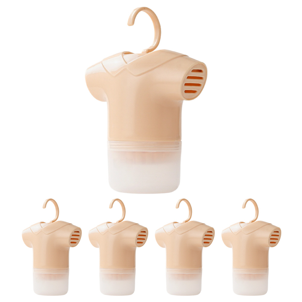 OHO 제습제 염화칼슘 리필 용기 옷걸이형 (친환경 재사용 가능, 색상 택일) 1세트, 5개, 베이지 16,000원