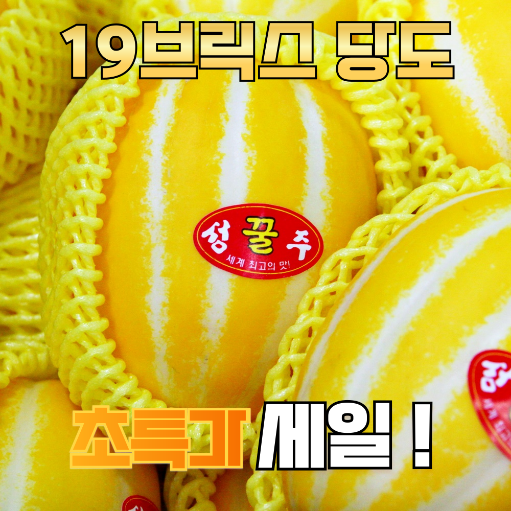 [성주당일직송] 최대 19brix 성주 꿀참외 초 고당도 산지직송 참외 79,700원