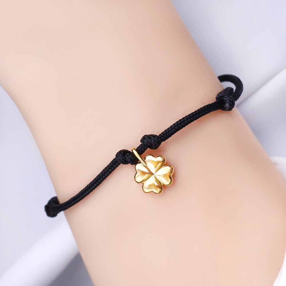 주리에떼 24K 여성 순금999 데일리 행운의 클로버 블리스유 매듭 팔찌 159,000원