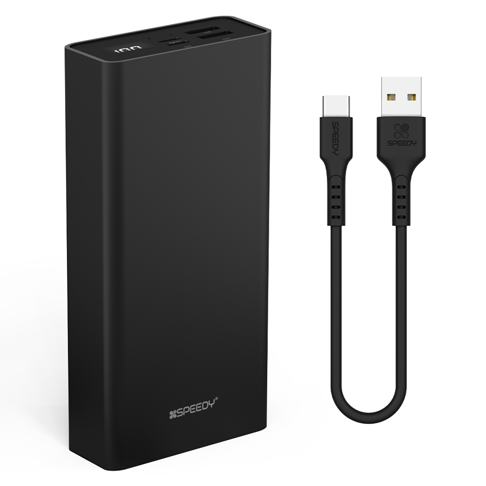 스피디 슬림핏 대용량 보조배터리 30000mAh + C타입 케이블 16,900원