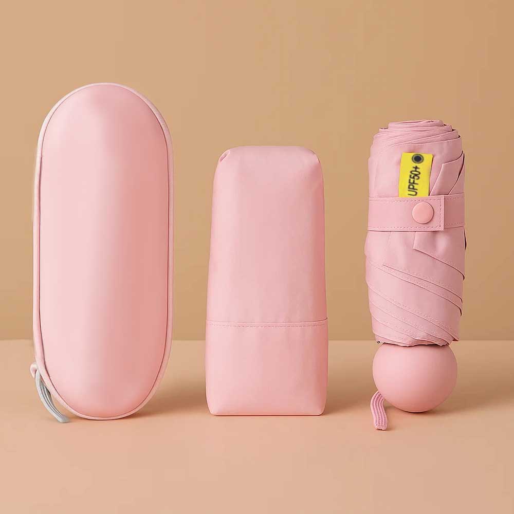 코지로움 여행용 초경량 5단 캡슐 우산 UV 자외선 차단 양산 겸용 휴대용 파우치 포함 7,590원