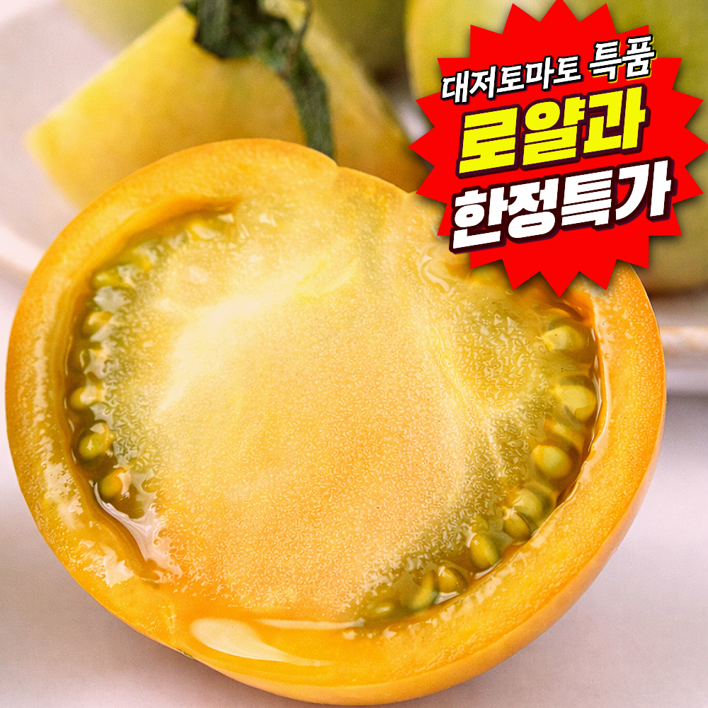 [2026년첫수확]부산 제철 대저토마토 새콤달콤 짭짤이토마토, 1박스, 2.5kg(S) 35,800원