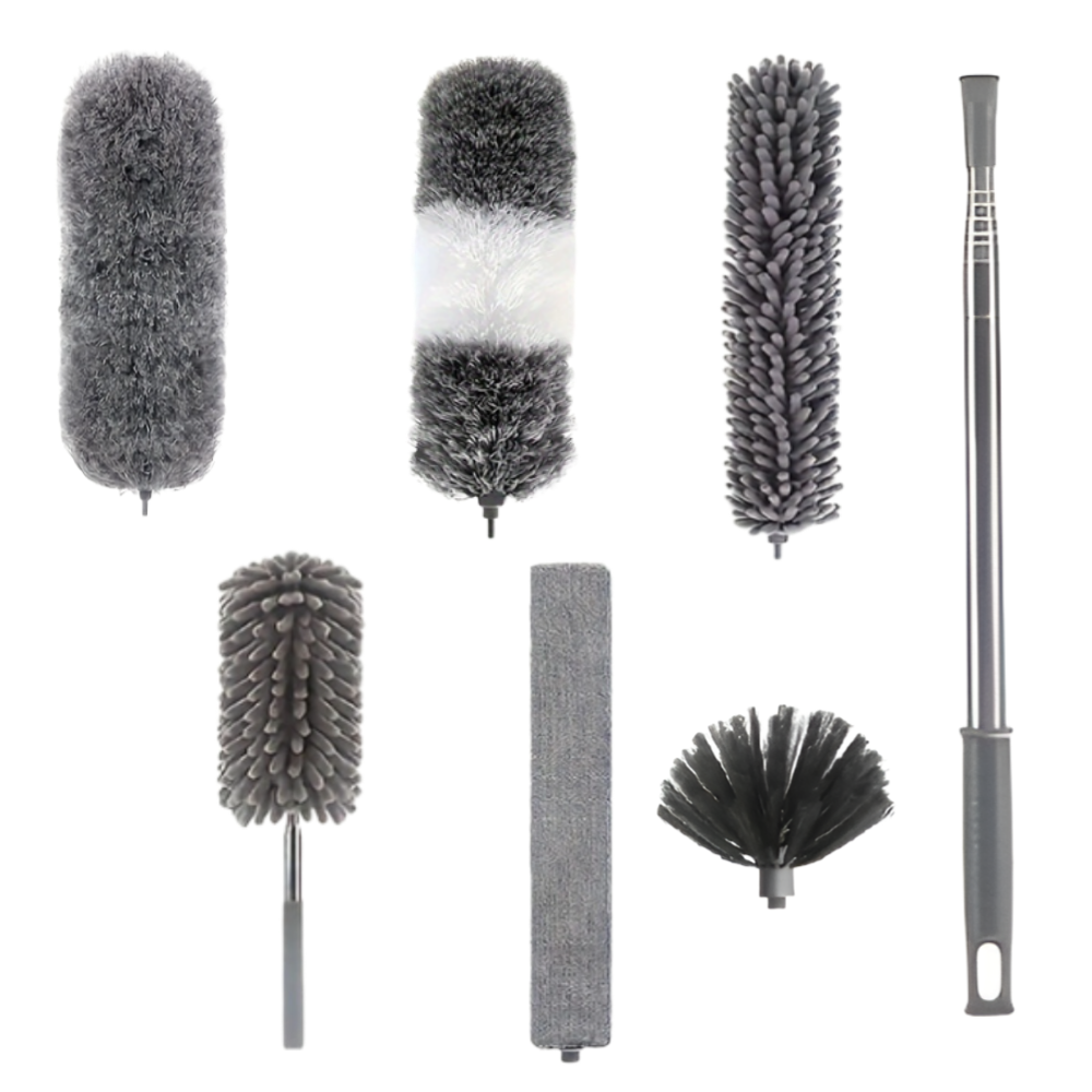 굿온플로 길이조절(2.8m) 다용도 먼지털이개 세트, 1세트, 그레이 7P 20,800원