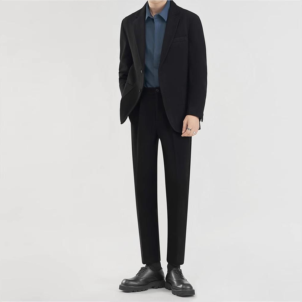 휠렉스 남성 싱글 자켓 정장 세트 슬림핏 슬랙스 투피스 봄 오피스룩 J202 47,000원