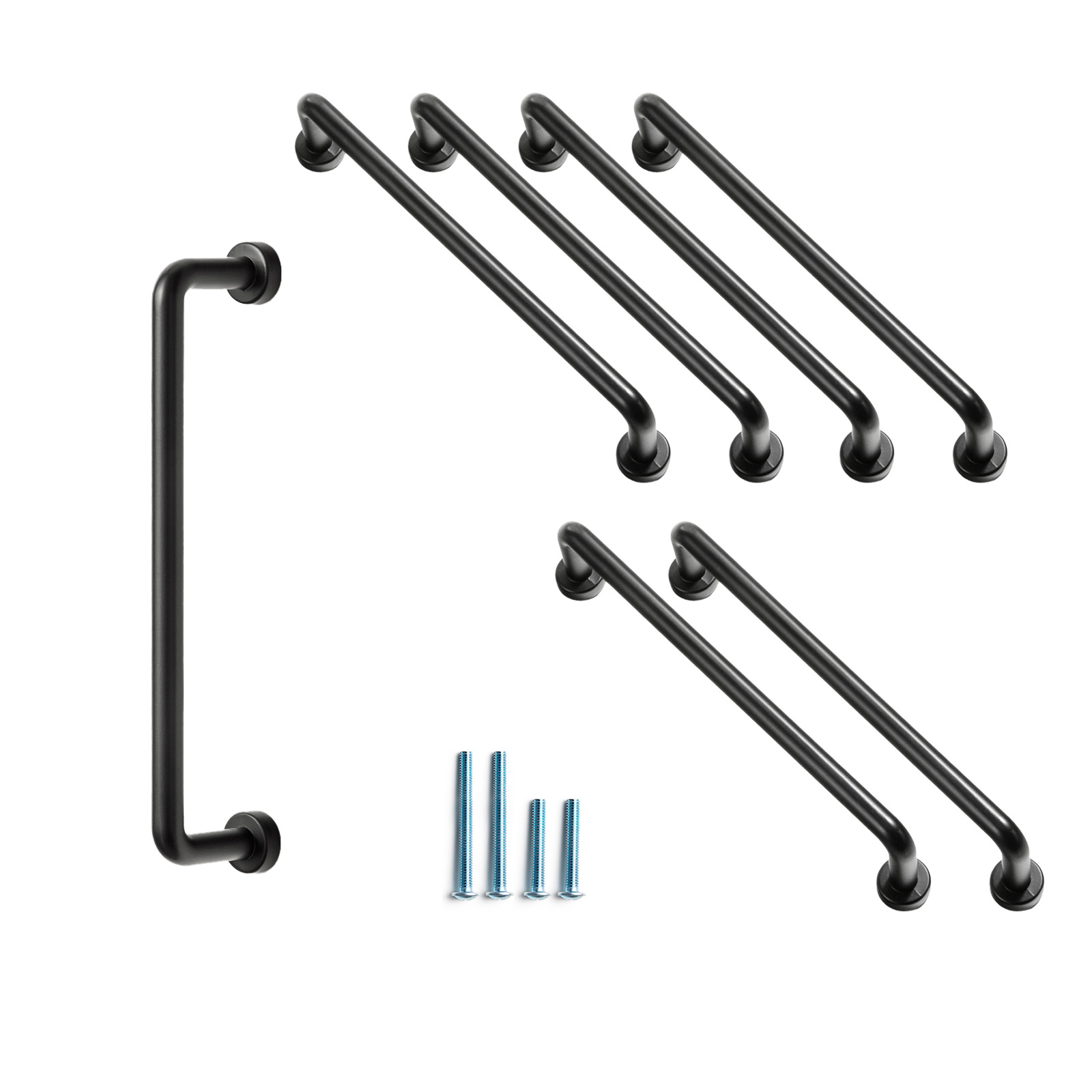 Goo-Ki 서랍 문고리 서랍장 손잡이 클래식 스타일 가구 손잡이 황동 가구 손잡이, 6, B-블랙 44,050원