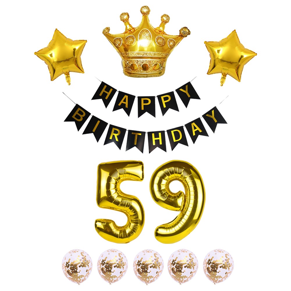 생일 가랜드 대형 숫자풍선 생일파티 블랙 세트 리본 왕관 하트 스타 은박풍선 파티용품 [에브리띵스마일] 1223 15,800원