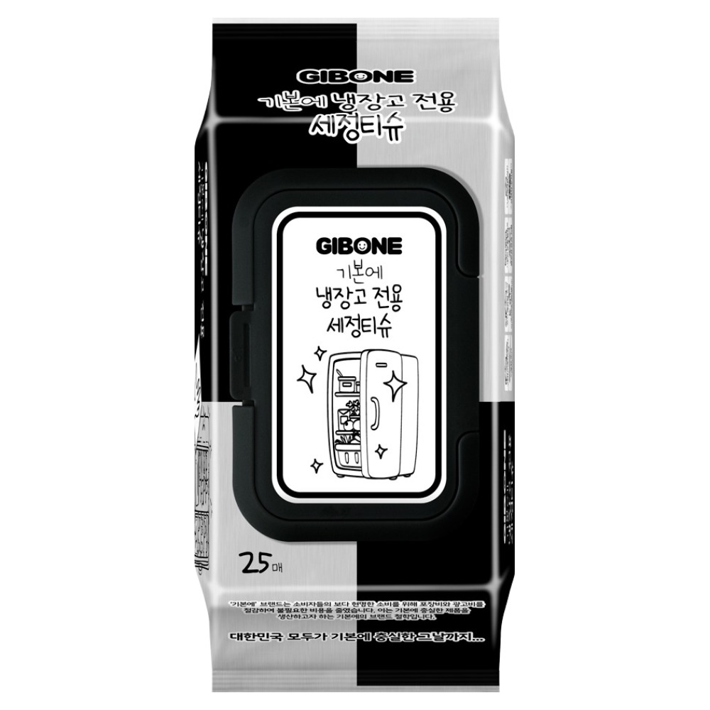 기본에 냉장고 전용 세정티슈 캡형 25p 3,130원