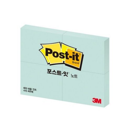 3M 포스트잇 4패드 미니 노트 653-4 (51mmx38mm) 4,480원