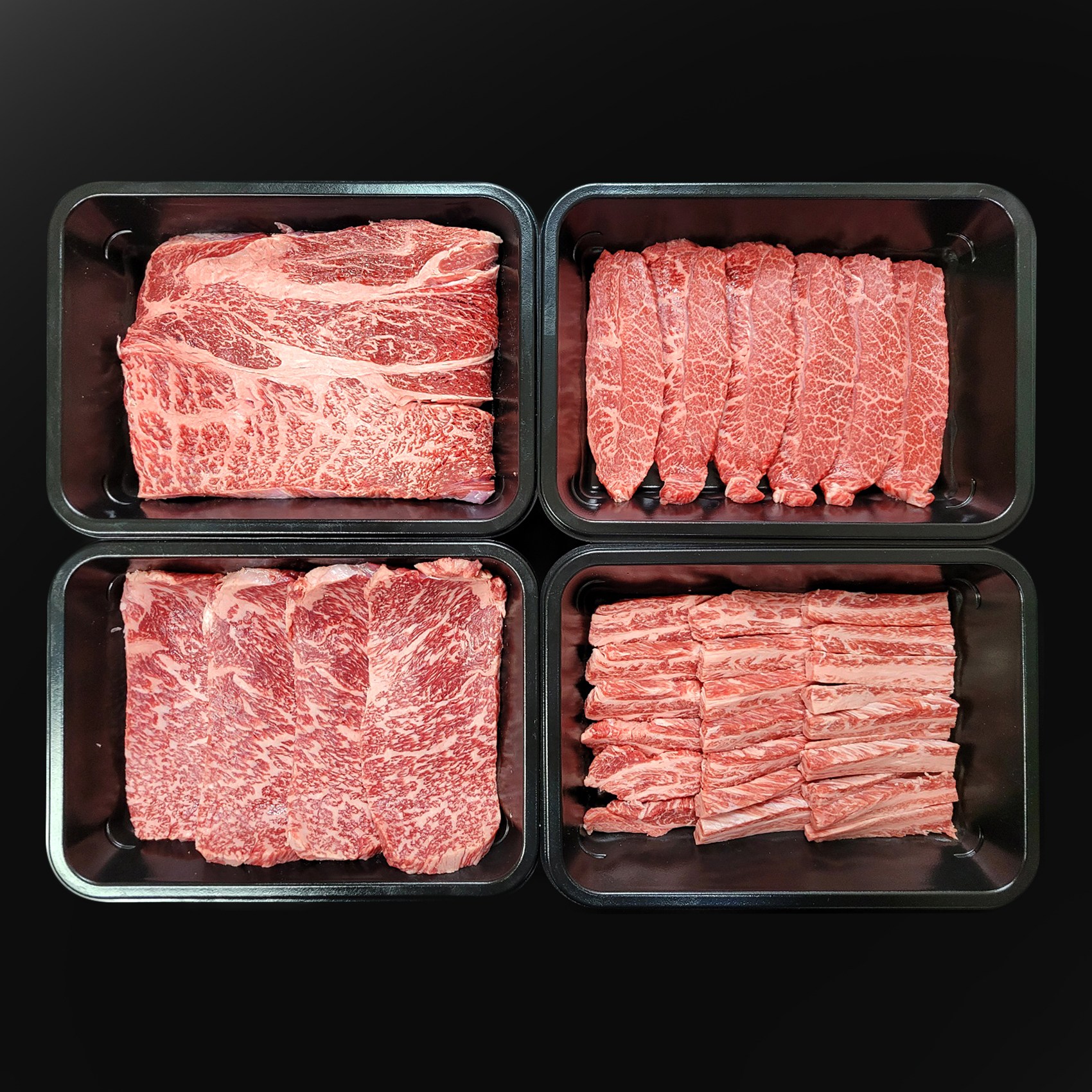 1등급 한우한마리세트 1kg 등심300g 채끝살300g 부채살200g 갈비살200g, 1개 64,000원