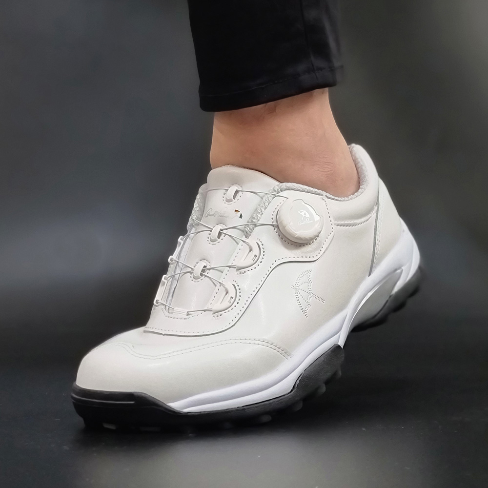 아놀드파마 국산 남자 소가죽 다이얼 스파이크리스 골프화 필드용 연습용 겸용 스파이크 컴포트화 스니커즈 경량 등산화 트레킹화 하이브리드 추천 미끄럼방지 골프신발 59,500원