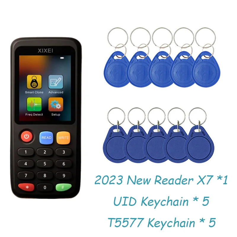  RFID 스마트 카드 리더 X7 125khz 복사기 13.56mhz Nfc 디코더 복제기 Ic Id 칩 태그 Ntag213 215 키 작성기 49,600원