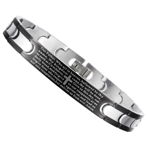 에르모사제이 맨즈 MW029 써지컬 스틸 십자가 주기도문 남자 팔찌 19,900원