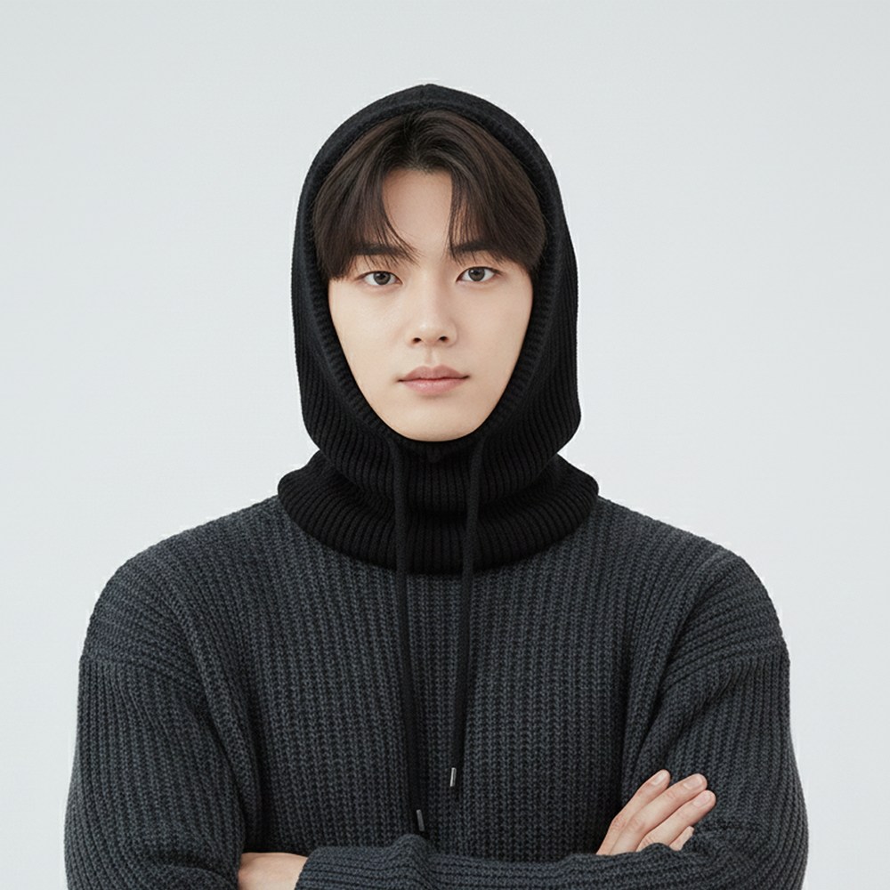 도로시 니트 후드 바라클라바 넥워머 고급 기모안감 와플니트 남여공용 19,900원