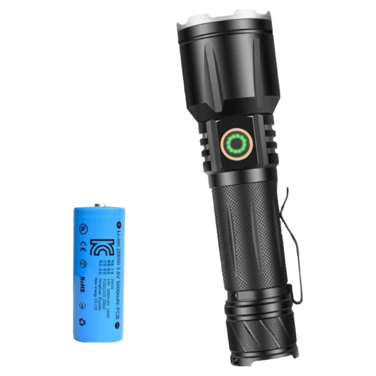 써치라이트 LED랜턴 LED손전등 LED후레쉬 XHP160 26650 배터리 선택, 1개 50,900원