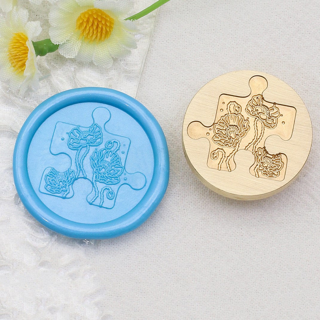 실링왁스 인장 스탬프 퍼즐모양 테마 헤드 5,800원