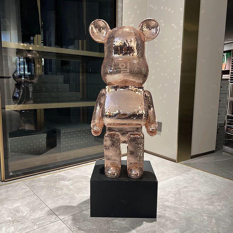 반짝이 베어브릭 피규어 대형 저금통 거실 인테리어 곰 장식 인형 럭셔리 글리터링 장식소품 123,700원