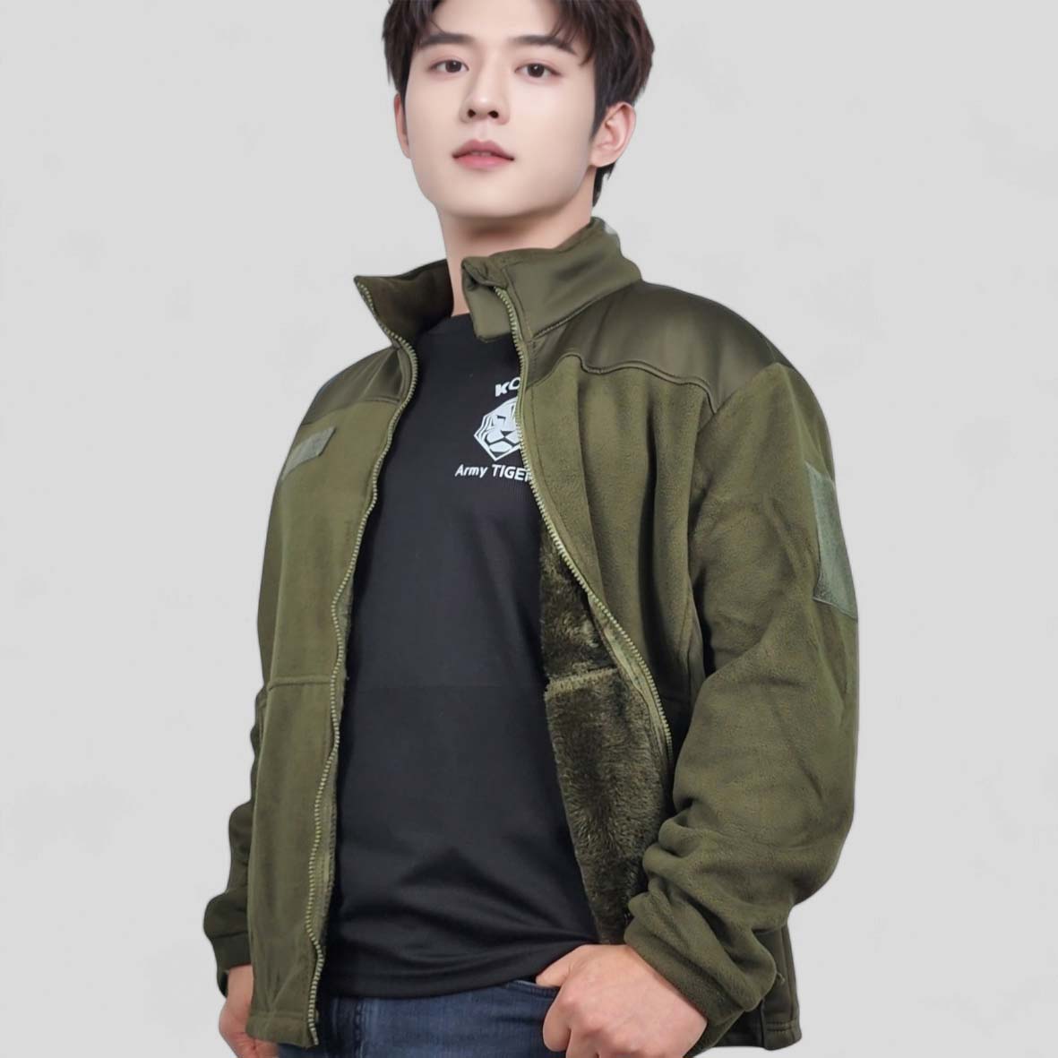 로카 [동절기 밍크기모 간부후리스] 신형[용사 간부 전술후리스]군용후리스 55,900원