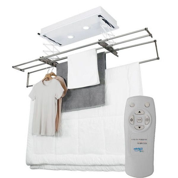 웰렉스 전동 자동 베란다 천장 천정 빨래건조대 스테인리스 리모컨 4봉 DF4200R 525,700원