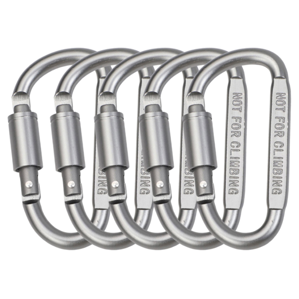 고강도 강철 카라비너 5p 세트, 실버 3,990원