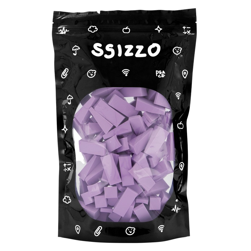 씨조 데일리 메이크업 쫀존 조각 퍼프 대용량 100p, 1개, 바이올렛 9,730원