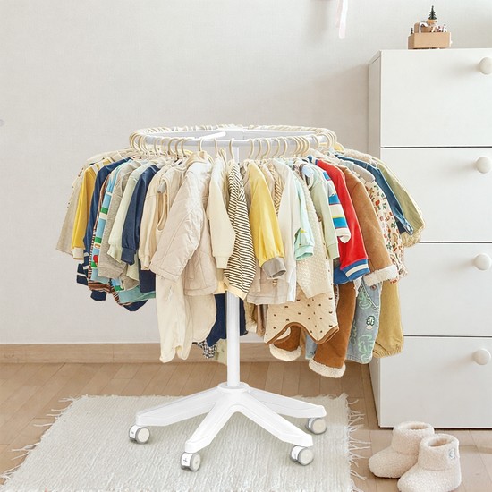뉴코코맘 360도 회전 이동식 원형옷걸이 아기행거 60,900원