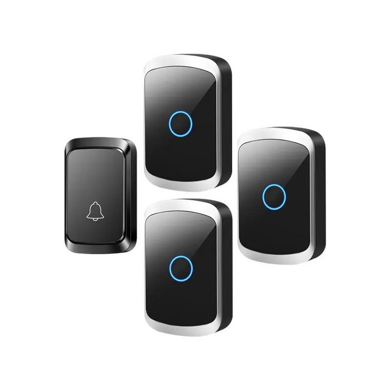 CACAZI 스마트 홈 방수 무선 초인종 DC 배터리 작동 300M 범위 60 차임 5 볼륨 LED 조명 23A12V 49,300원
