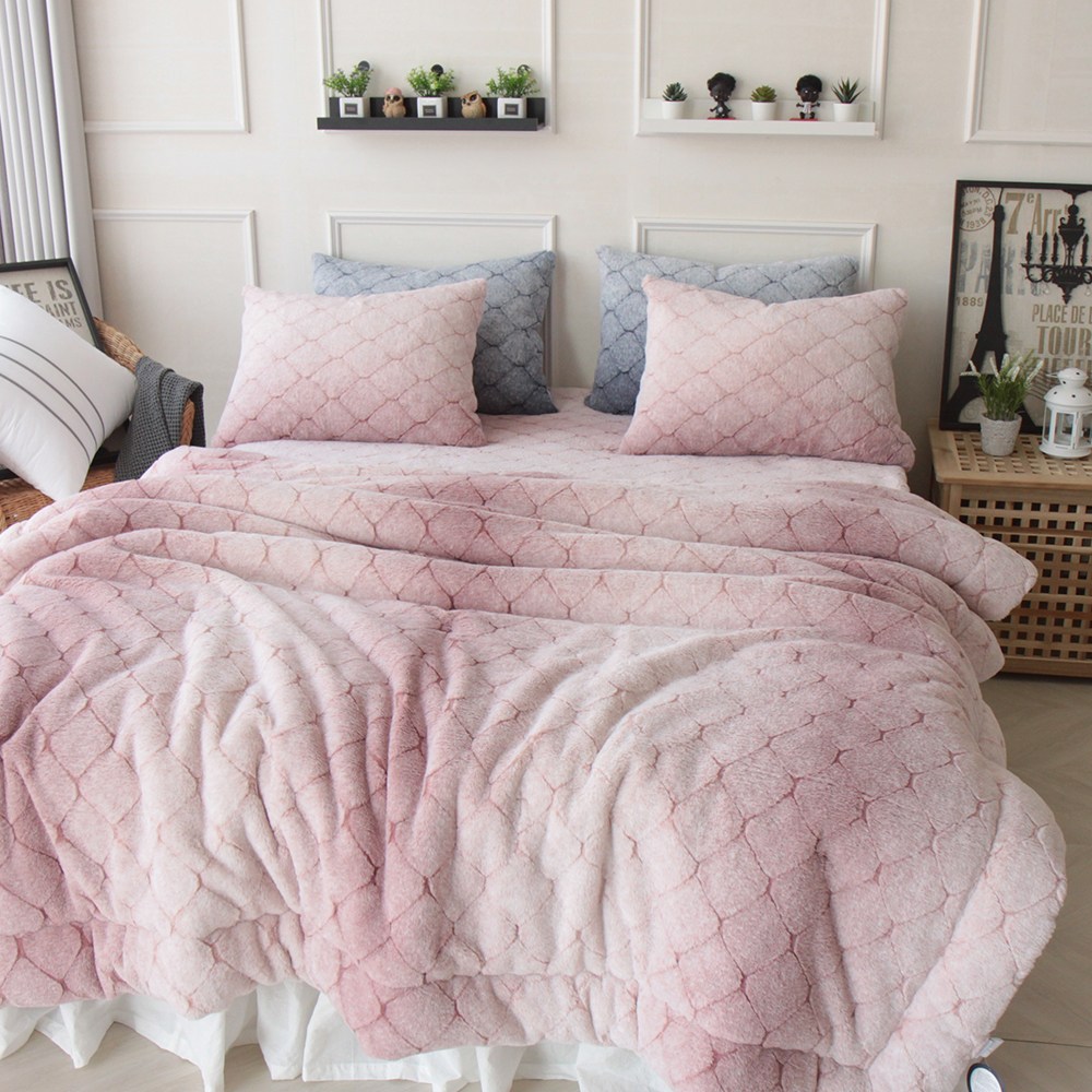 겨울 풀달 10mm 장모 양면 극세사 차렵이불 세트 165,000원