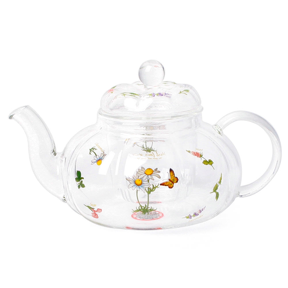 토탈하우스 마린 글라스 호박 티포트 내열유리 글래스 차주전자 18,900원