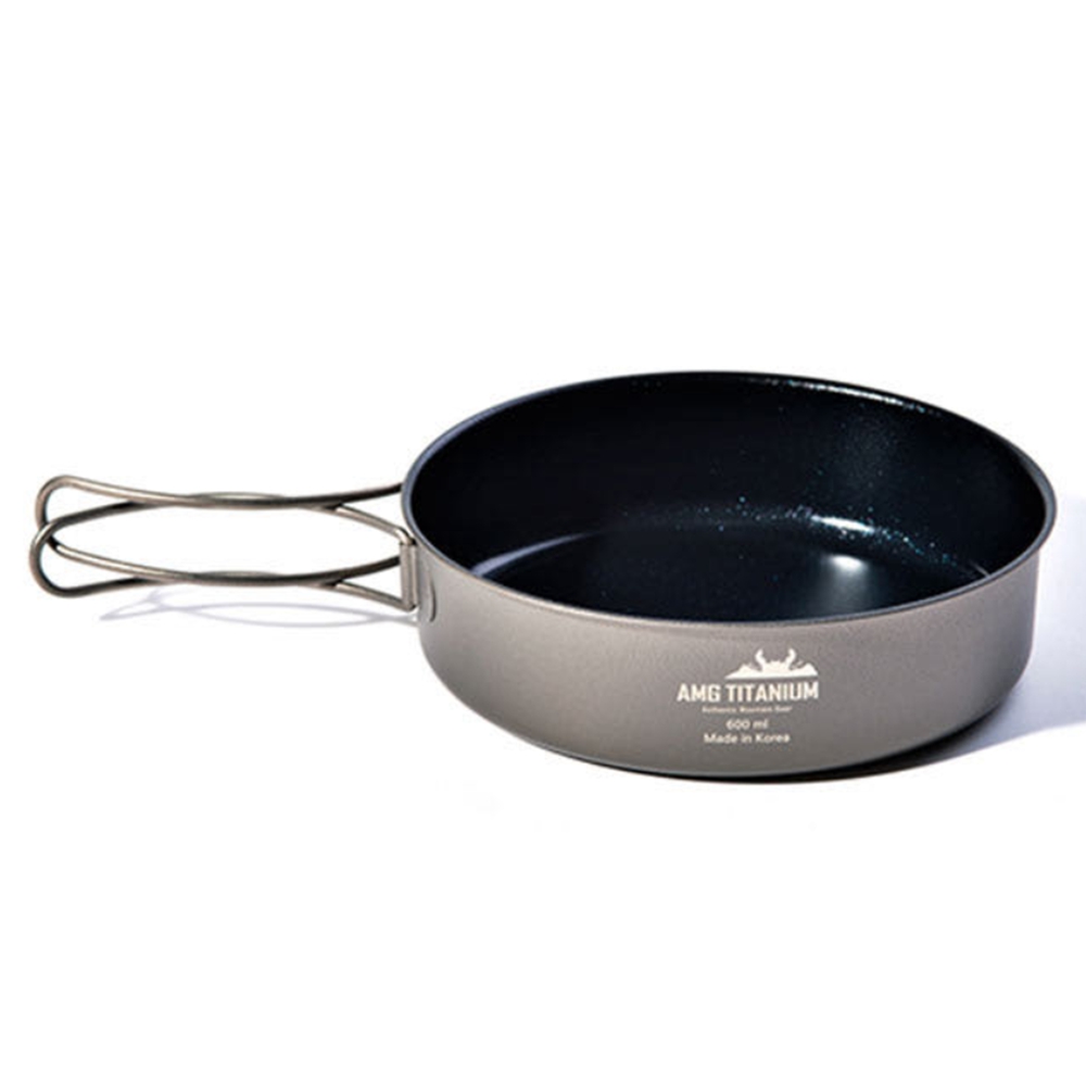 에이엠지티타늄 캠핑 경량 프라이팬(중), 1개, 티타늄 29,000원