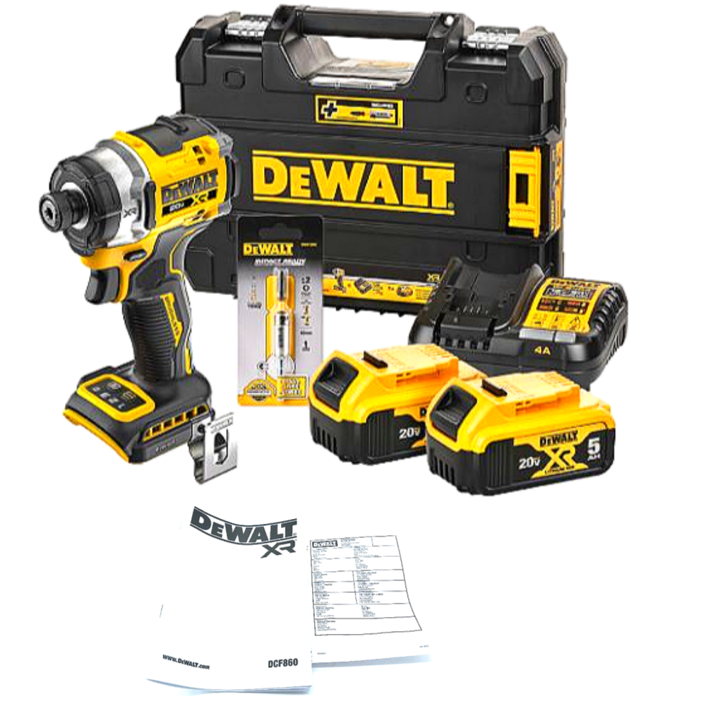 디월트 DCF860P2A 충전임팩드라이버 20V 5.0Ah 배터리2개 풀세트 397,000원