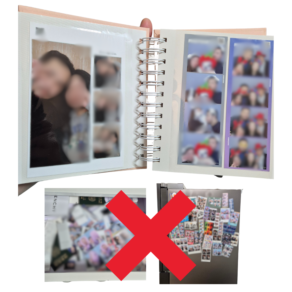 미루아 인생네컷 앨범 포토북 포켓 사진첩 네컷 앨범 폴라로이드 초음파 17,000원