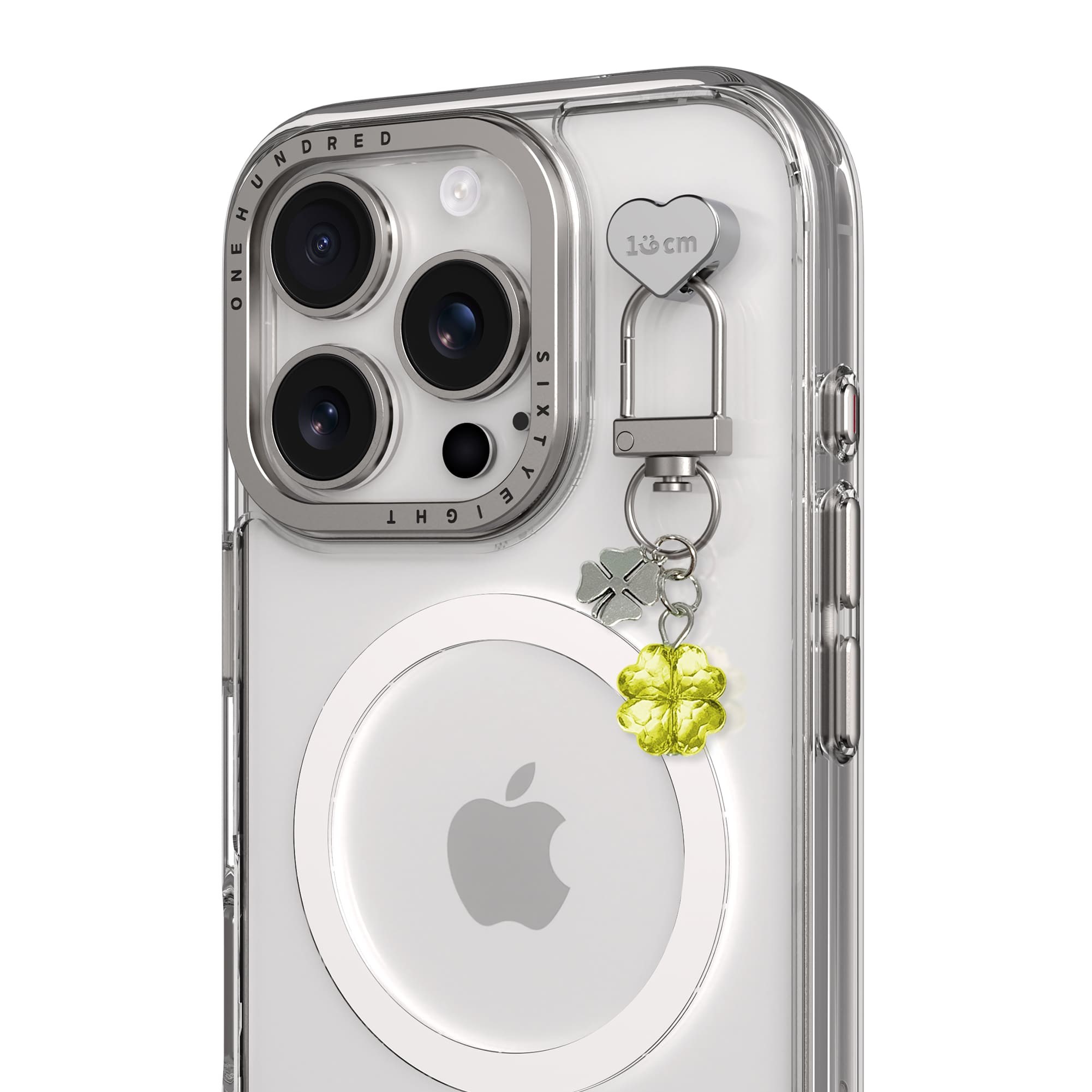 168cm 핸드폰 케이스 텀블러 꾸미기 DIY 참 키링 부착 고리 네잎클로버, 연두 네잎클로버, 1개 13,900원