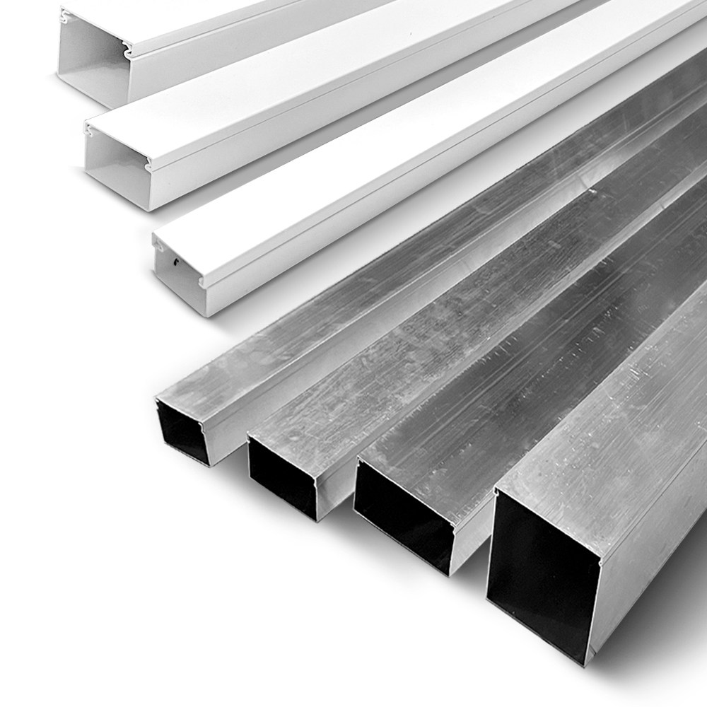 알루미늄 덕트 AL 닥트 PVC 랜 몰드 몰딩 1M 전선정리, 1개 6,500원