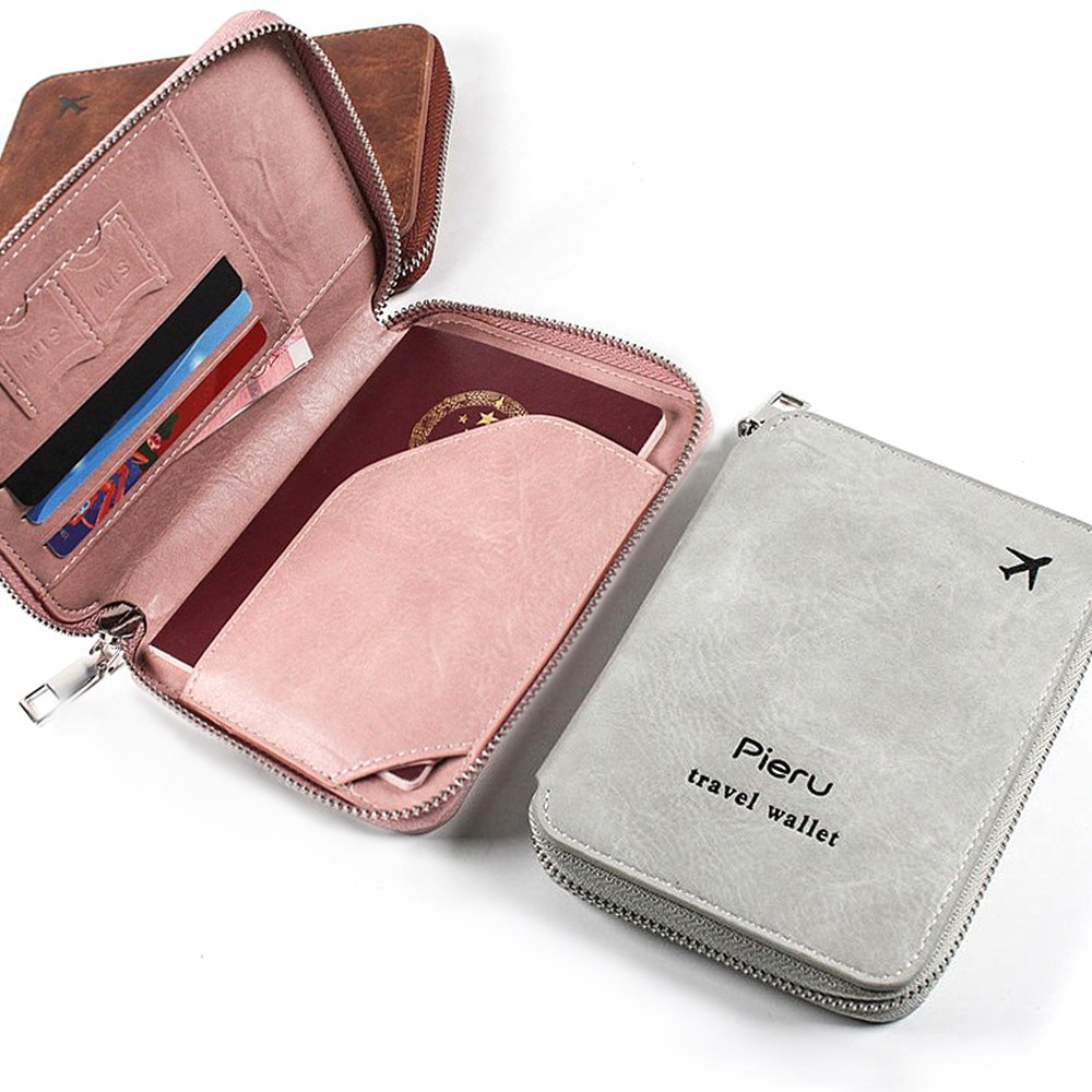 FOOI 지퍼 여권지갑 RFID 차단 여행 여권케이스 카드수납 여권지갑 8,200원