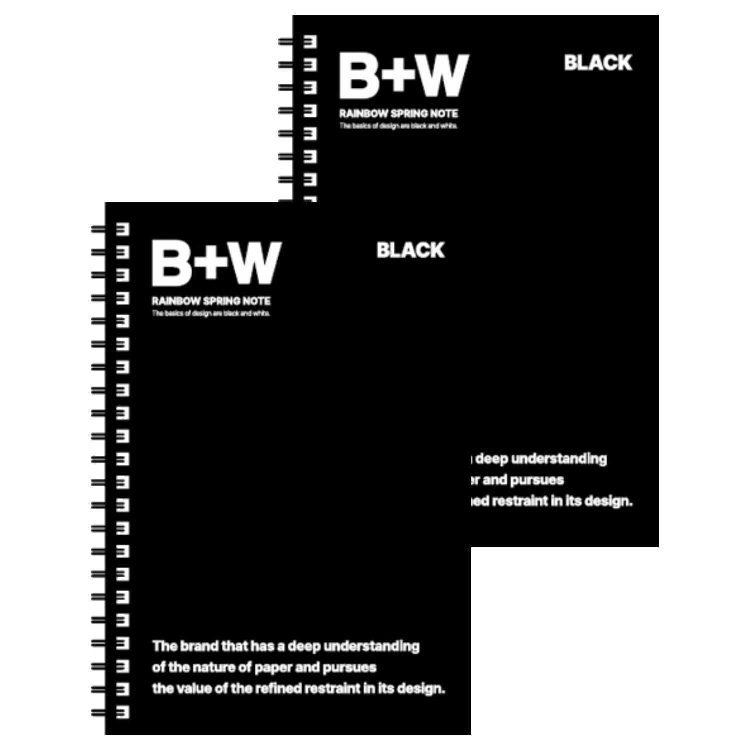 아르디움 B+W 레인보우 스프링 노트, 2개, 블랙 24,020원